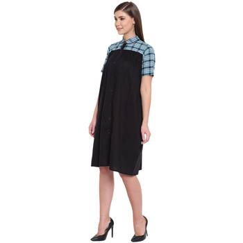 Black plain cotton maxi-dresses 3