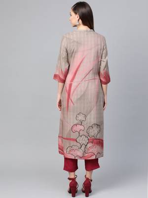 Grey printed liva kurtas-and-kurtis 2