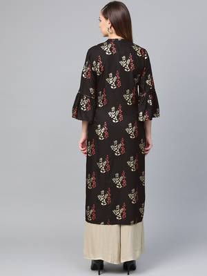 Black printed liva kurtas-and-kurtis 2