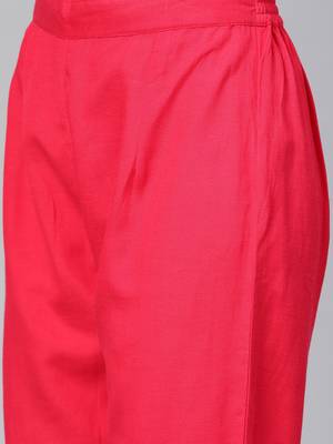 Teal printed rayon salwar 4