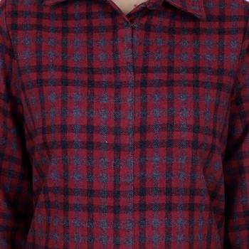Maroon Printed Velvet Kurti 5