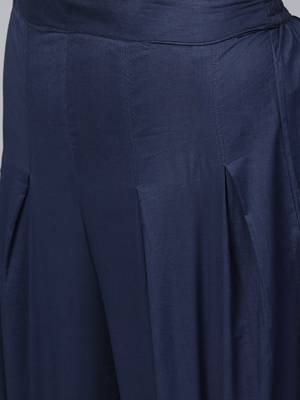 Navy-blue printed cotton salwar 4