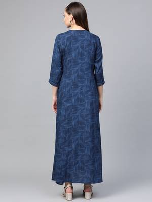 Navy-blue printed liva kurtas-and-kurtis 2