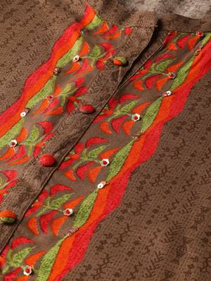 Brown printed liva kurtas-and-kurtis 5