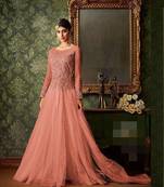 Pink embroidered santoon salwar