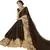 Black embroidered lycra saree with blouse