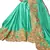 Green embroidered lycra saree with blouse