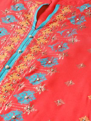 Coral printed liva kurtas-and-kurtis 5