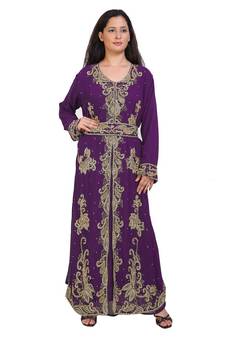 Modern Islamic Arabic Kaftan Dress For Weddin Gown Party Wear Dress