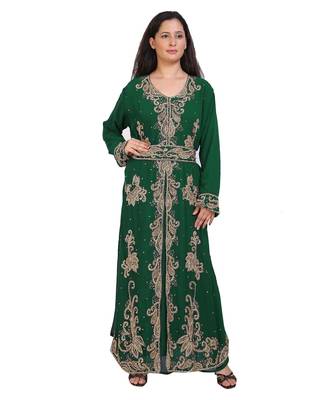 Modern Islamic Arabic Kaftan Dress For Weddin Gown Party Wear Dress 1