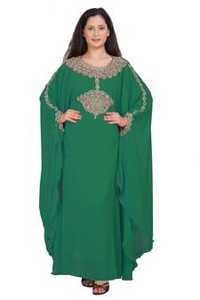 Get This Modern Arabic Ethnic Wedding Gown Hand Zari Work Dress