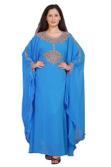 Get This Modern Arabic Ethnic Wedding Gown Hand Zari Work Dress