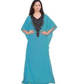  Bridal  Islamic Arabic Hand Zari Work Georgette Plus Size Abaya Dress