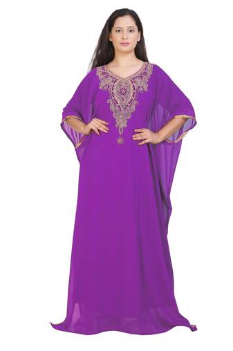Robe Modern Kaftan Farasha Jalabiya Hand Work Dress