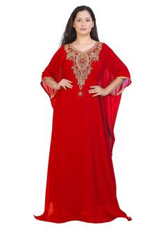 Robe Modern Kaftan Farasha Jalabiya Hand Work Dress