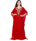 Robe Modern Kaftan Farasha Jalabiya Hand Work Dress