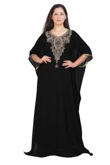 Robe Modern Kaftan Farasha Jalabiya Hand Work Dress