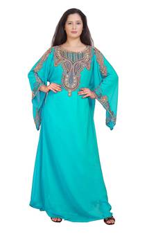 Elegant Islamic Arabic Kaftan Dress For Weddin Gown Party Wear Dress
