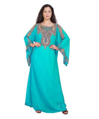 Elegant Islamic Arabic Kaftan Dress For Weddin Gown Party Wear Dress 1