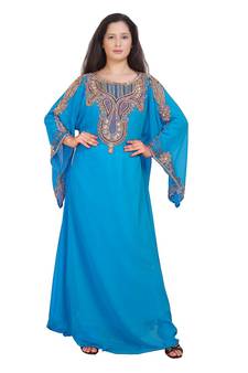 Elegant Islamic Arabic Kaftan Dress For Weddin Gown Party Wear Dress