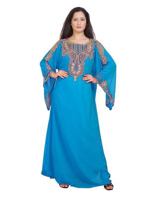 Elegant Islamic Arabic Kaftan Dress For Weddin Gown Party Wear Dress 1