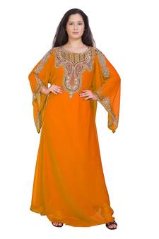 Elegant Islamic Arabic Kaftan Dress For Weddin Gown Party Wear Dress