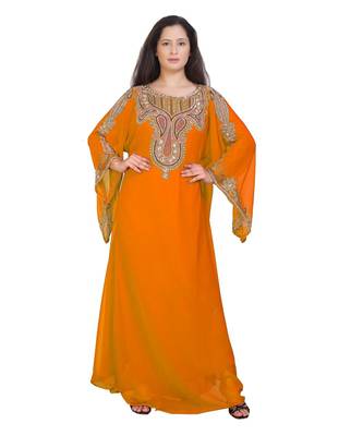 Elegant Islamic Arabic Kaftan Dress For Weddin Gown Party Wear Dress 1