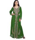 Royal Moroccan Beautiful Zari Work Jilbab Jalabiya Kaftan Dress