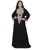 Beautiful Moroccan Beautiful Zari Work Jilbab Jalabiya Kaftan Dress