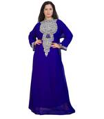 Beautiful Moroccan Beautiful Zari Work Jilbab Jalabiya Kaftan Dress