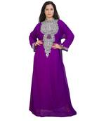 Beautiful Moroccan Beautiful Zari Work Jilbab Jalabiya Kaftan Dress