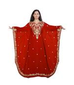 Royal Moroccan Beautiful Zari Work Jilbab Jalabiya Kaftan Dress