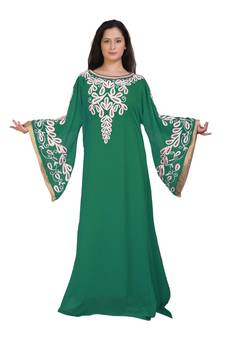 Gandura Moroccan Arabic Traditional Party Thobe Kaftan