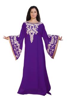 Gandura Moroccan Arabic Traditional Party Thobe Kaftan