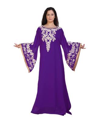 Gandura Moroccan Arabic Traditional Party Thobe Kaftan 1