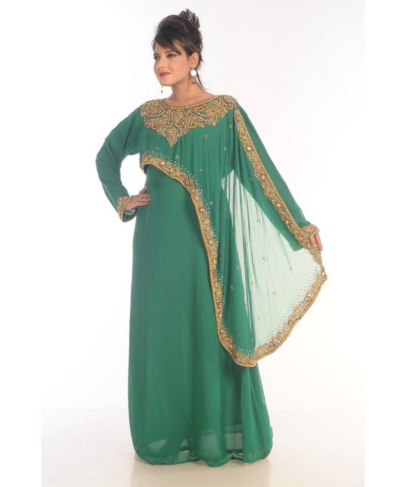 Dubai Morocan Arabic Islamic Kaftan Dress