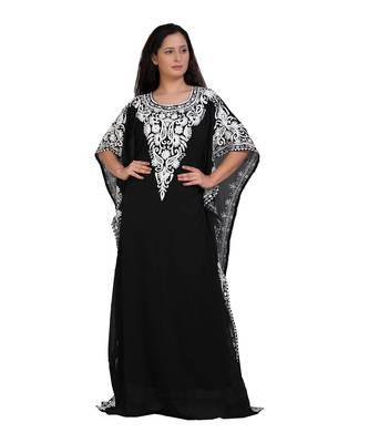 Eleagnt Modern Arabic Kaftan Dress For Women Wedding Gown 1