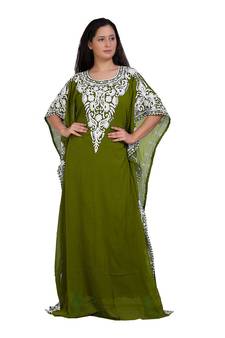 Eleagnt Modern Arabic Kaftan Dress For Women Wedding Gown