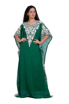 Eleagnt Modern Arabic Kaftan Dress For Women Wedding Gown
