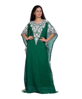 Eleagnt Modern Arabic Kaftan Dress For Women Wedding Gown 1