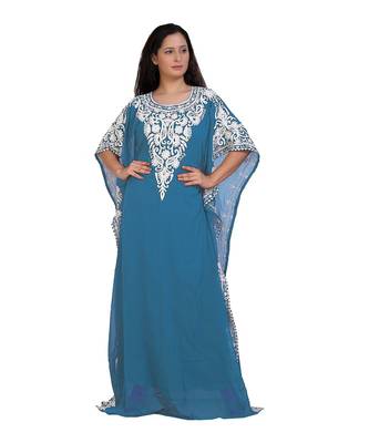 Eleagnt Modern Arabic Kaftan Dress For Women Wedding Gown 1