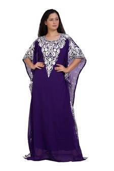 Eleagnt Modern Arabic Kaftan Dress For Women Wedding Gown