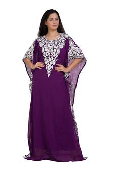Eleagnt Modern Arabic Kaftan Dress For Women Wedding Gown