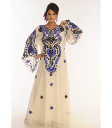 Royal Moroccan Beautiful Zari Work Jilbab Jalabiya Kaftan Dress