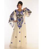 Royal Moroccan Dubai Beautiful Zari Work Jilbab Jalabiya Kaftan Dress