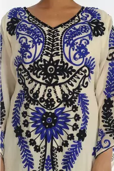 Royal Moroccan Beautiful Zari Work Jilbab Jalabiya Kaftan Dress