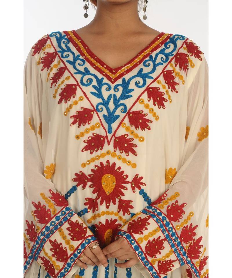 Gandura Dubai Moroccan Arabic Traditional Party Thobe Kaftan