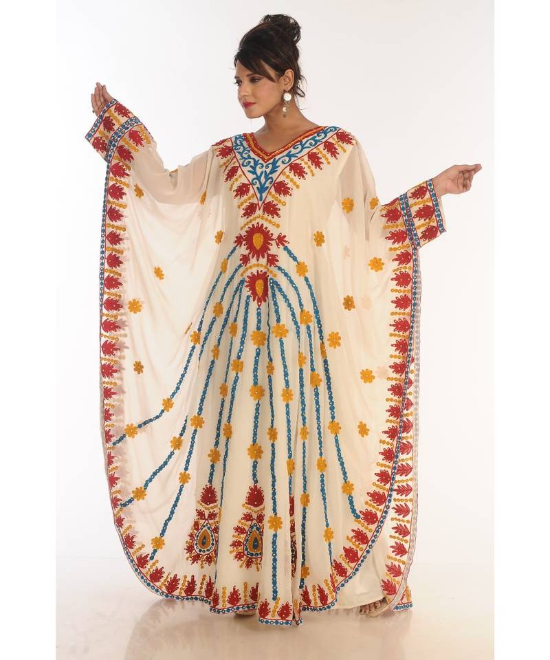 Gandura Dubai Moroccan Arabic Traditional Party Thobe Kaftan