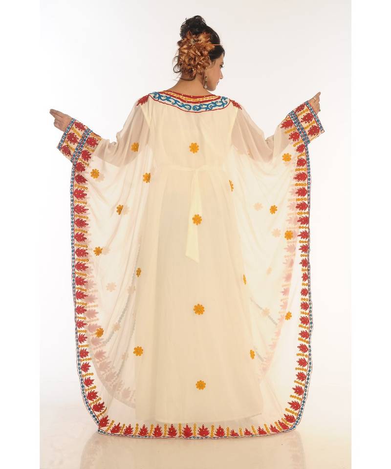 Gandura Dubai Moroccan Arabic Traditional Party Thobe Kaftan