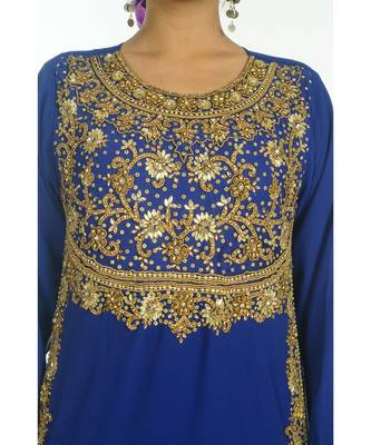 Modern Islamic Arabic Kaftan Dress For Weddin Gown Party Wear Dress 2
